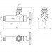  Кран кутовий Ретро, G1/2"